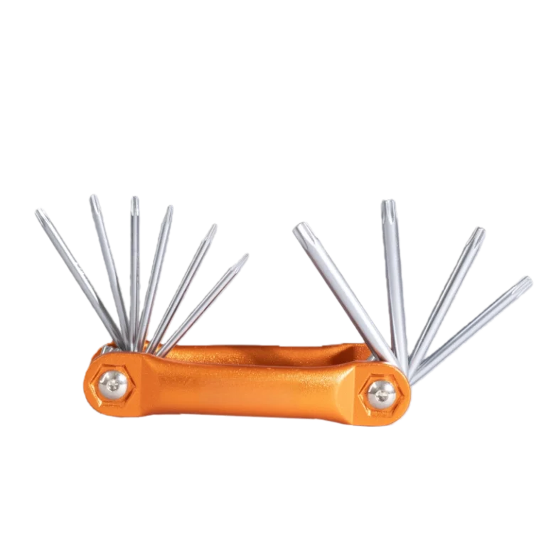 10-Piece Folding Torx Key Set Orange Handle