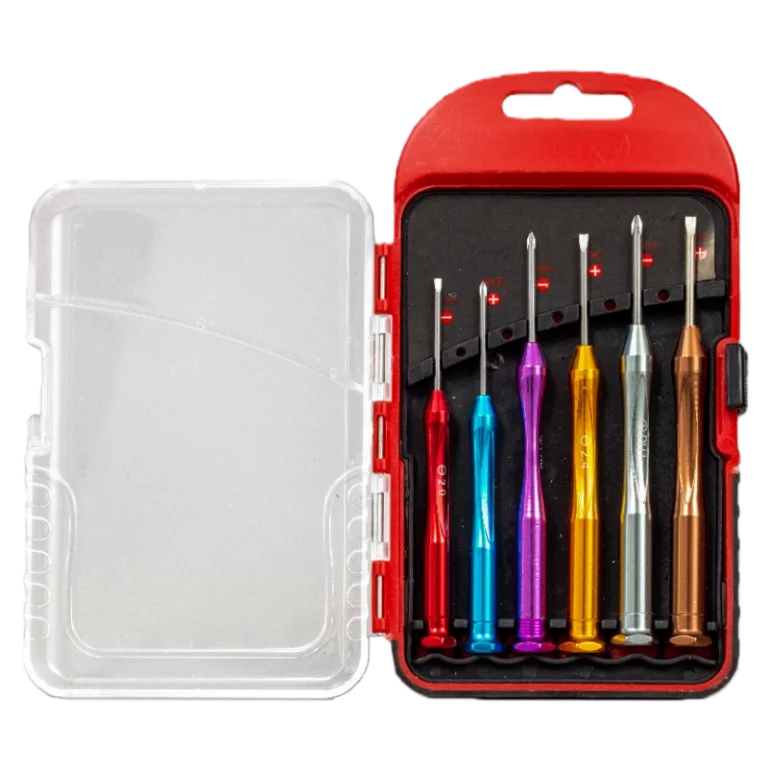 6-Piece Precision Screwdriver Set with Color-Coded Handles