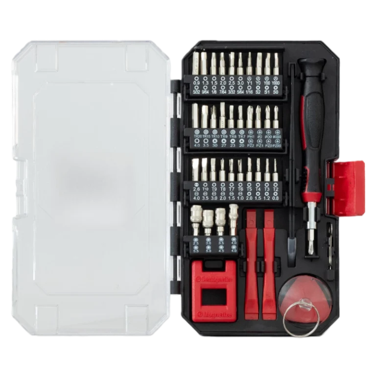 77-Piece Precision Electronic Repair Kit Set Black Storage Case